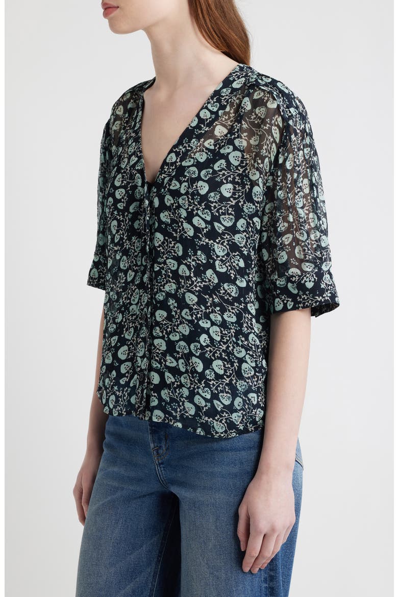Taylor Floral Button-Up Shirt, Alternate, color, SAL FLORAL