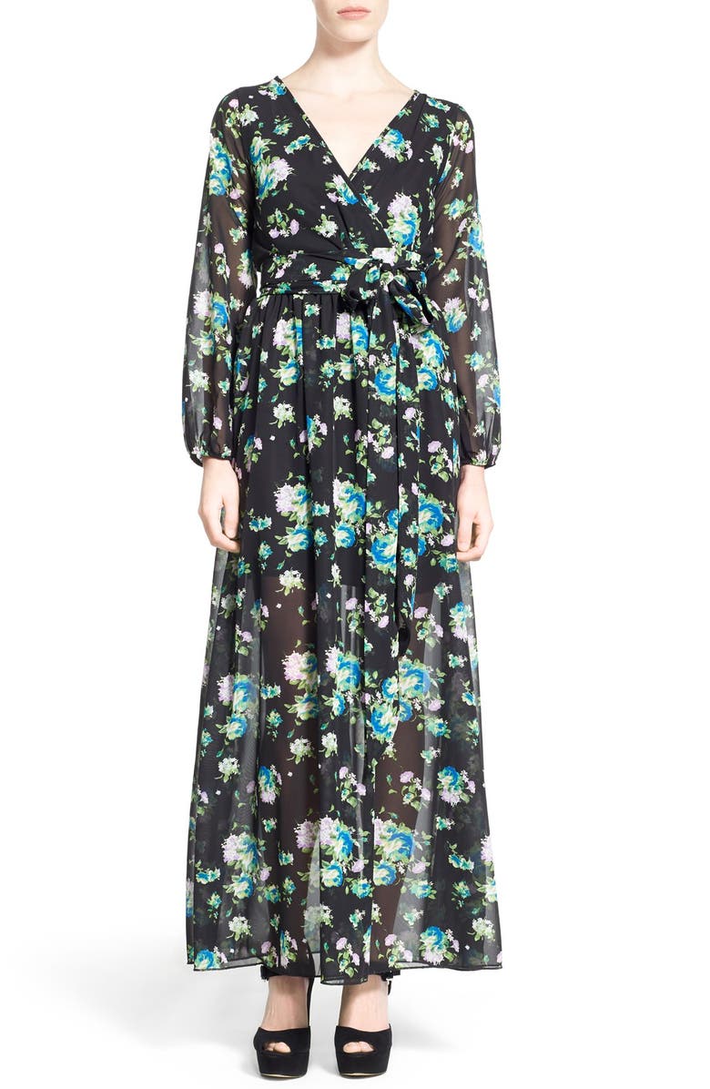 Dirty Ballerina Long Sleeve Maxi Dress, Main, color,