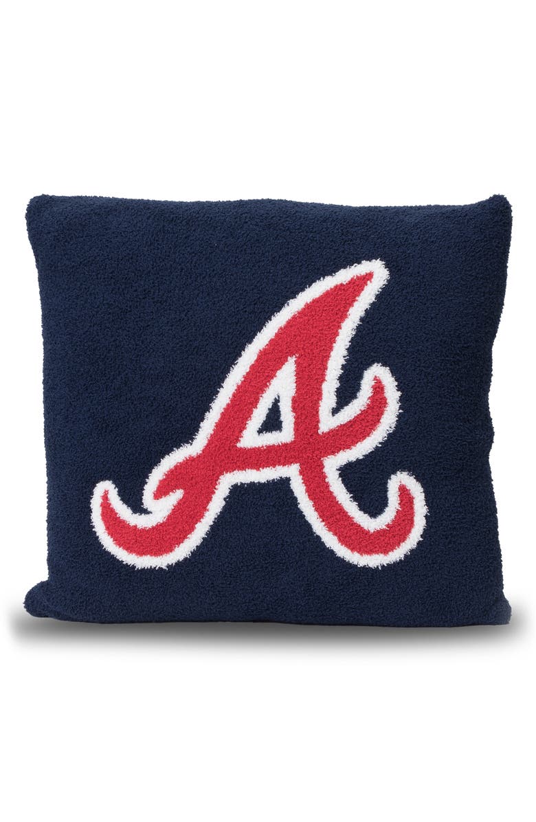 Barefoot Dreams<sup>®</sup> CozyChic<sup>®</sup> Atlanta Braves Accent Pillow, Alternate, color, Braves Multi