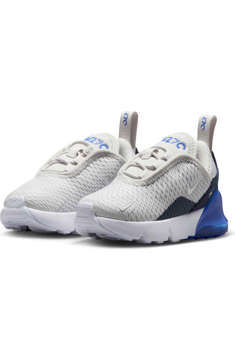 Nike Kids' Air Max 270 Sneaker, Main, color, Vast Grey/ Hyper Royal/ Blue