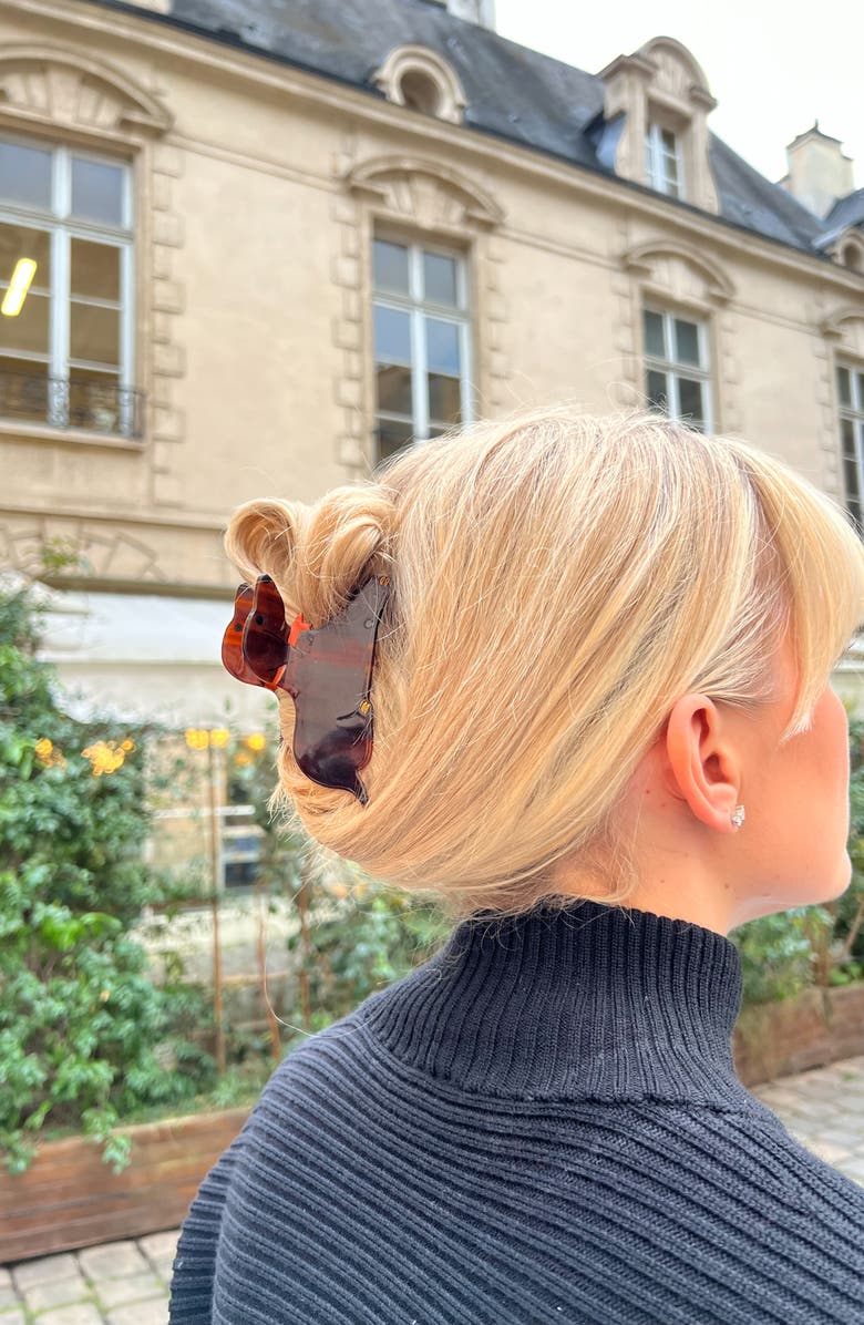 Solar Eclipse Dachshund Claw Clip, Alternate, color,