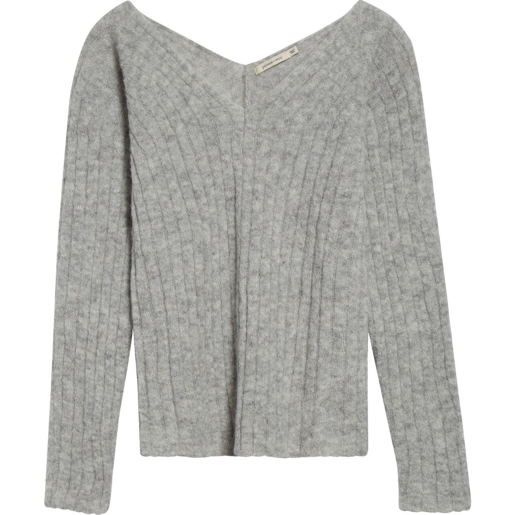 Paloma Wool Vita Alpaca Blend Rib Sweater In Gray