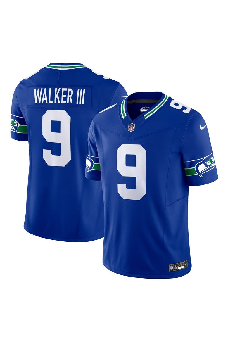 Men's Nike Kenneth Walker III Royal Seattle Seahawks Vapor F.U.S.E. Limited Jersey, Alternate, color, Royal