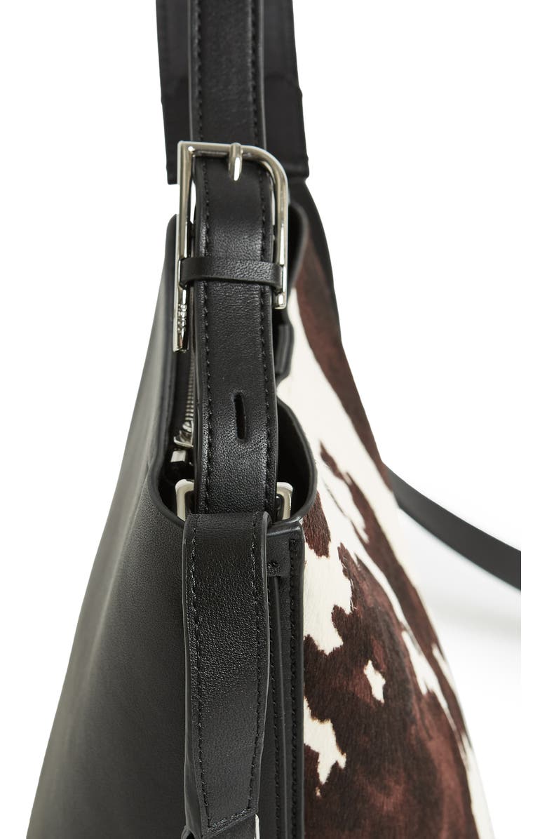 Reiss Hudson Mini Calf Hair Bucket Bag, Alternate, color,