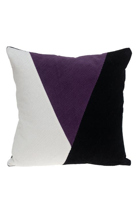 Arcas Transitional White Throw Pillow