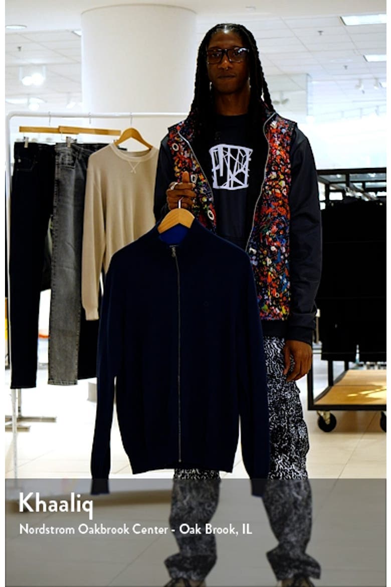 Logo Embroidered Zip Front Cardigan video