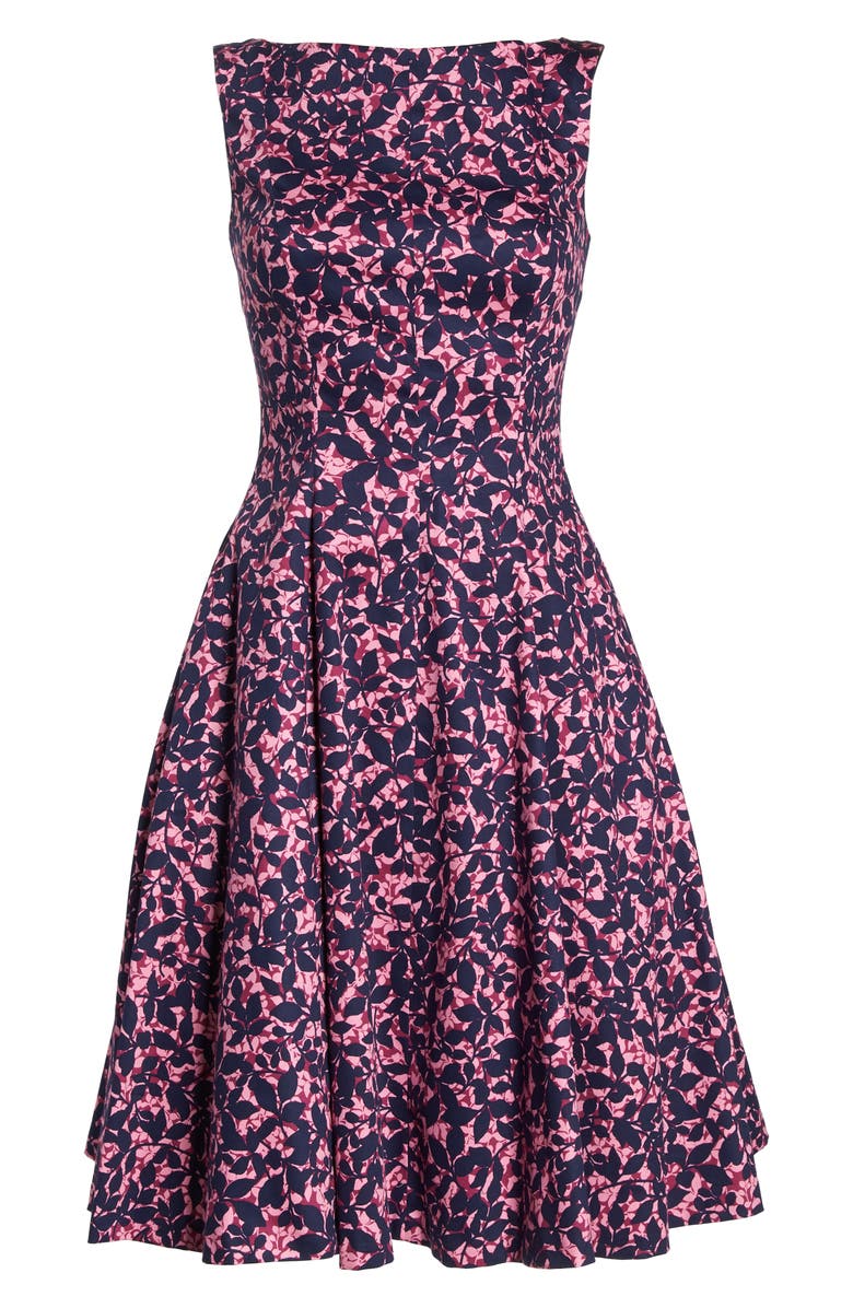 Maggy London Print Fit & Flare Dress, Alternate, color,