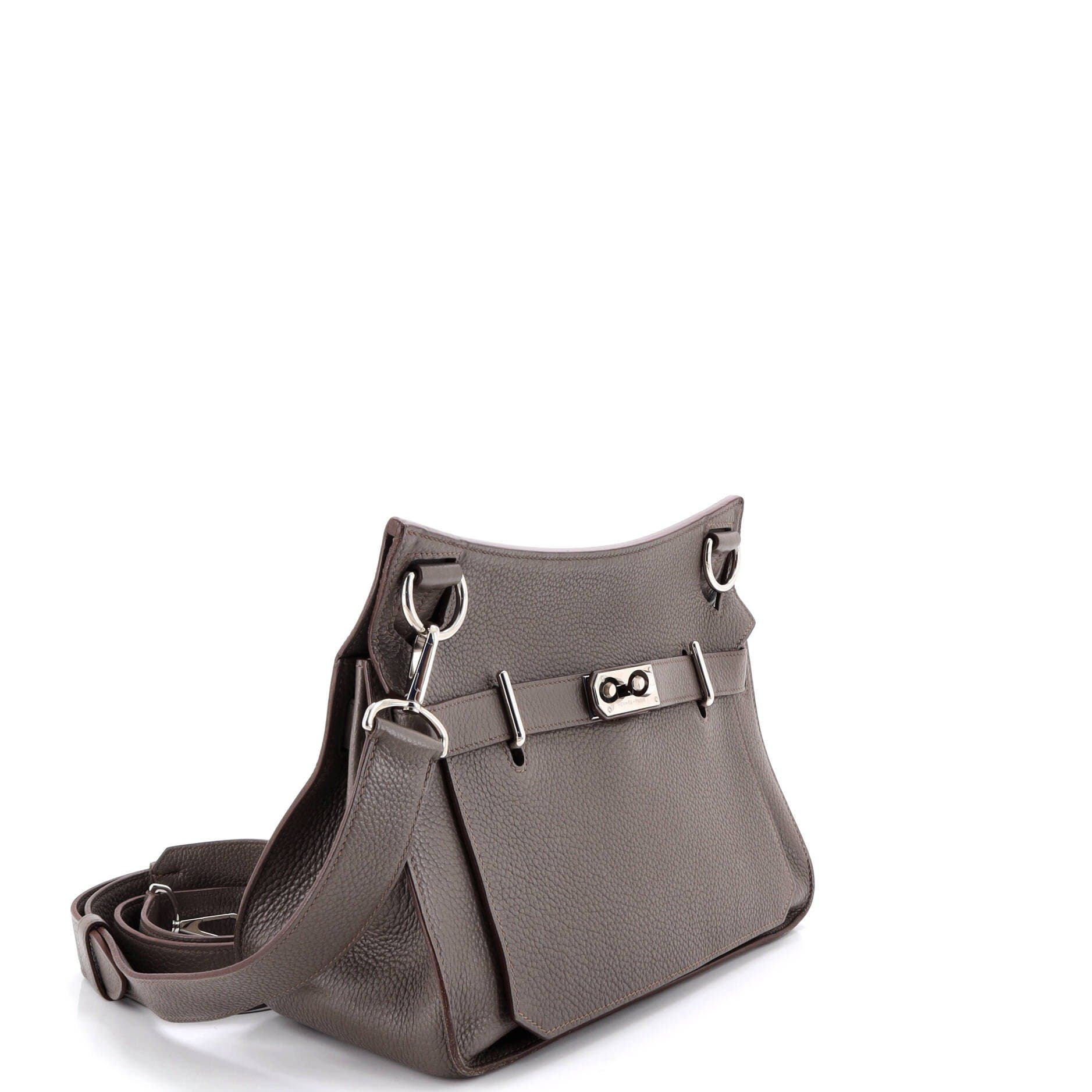 Pre-Owned Hermes Jypsiere Bag Clemence 31, Alternate, color, Etoupe