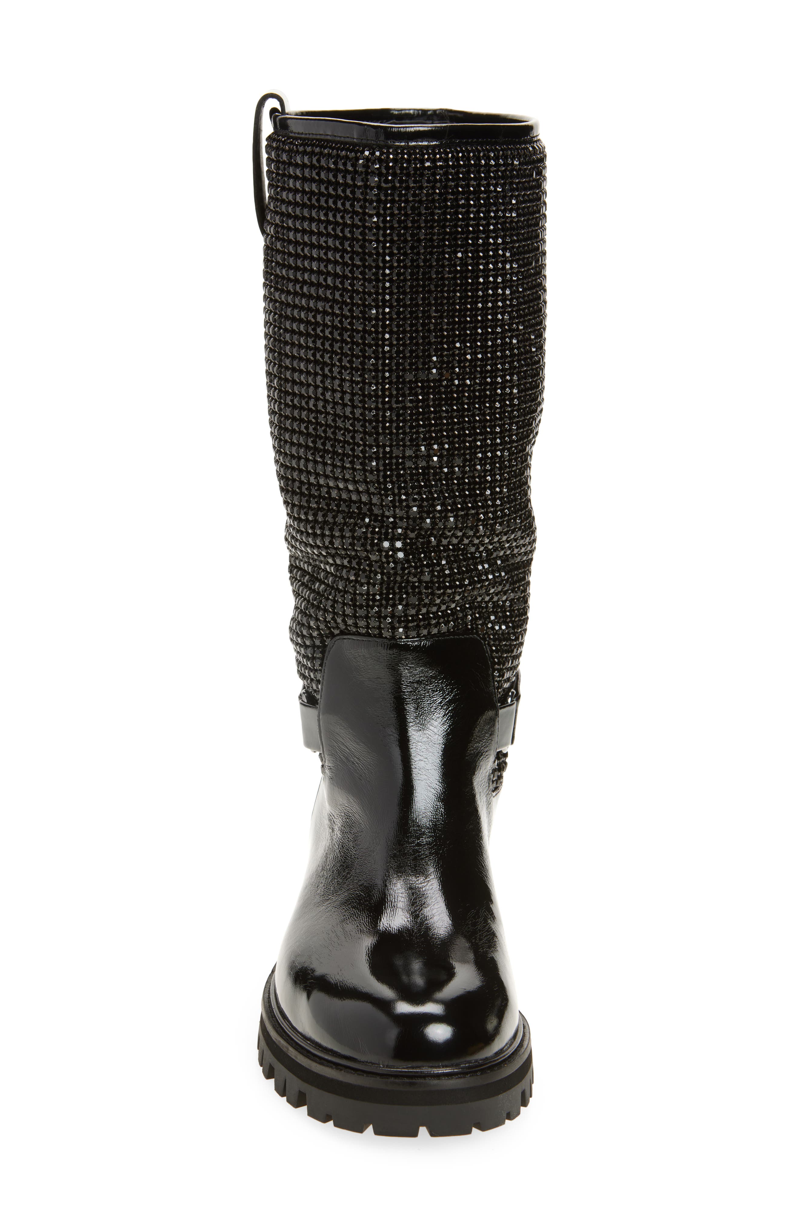 Kurt Geiger London Kurt Crystal Embellished Boot, Alternate, color, Black