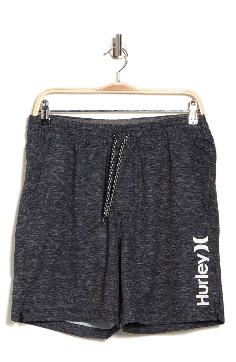 Hurley Static Volley Swim Shorts, Alternate, color, Black
