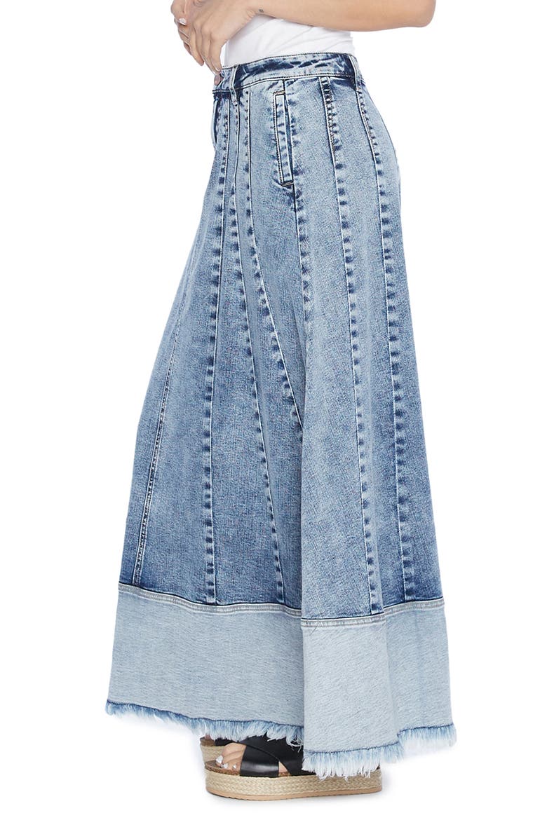 Let's Go Colorblock Denim Maxi Skirt, Alternate, color, PREP BLUE LIGHT