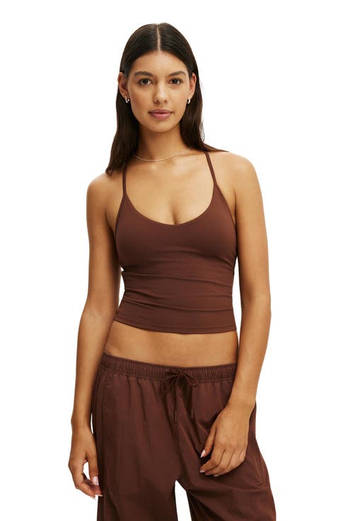 Women's Active Ultra Soft V Neck Racer Back Tank