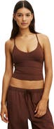 COTTON ON BODY Women's Active Ultra Soft V Neck Racer Back Tank
