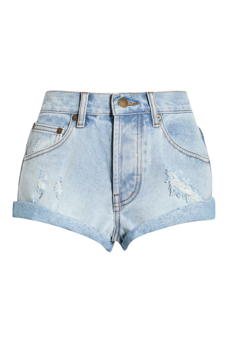 Billabong Get Low Denim Shorts, Alternate, color, Light Wash Destroy