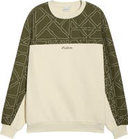 MALBON Tierra Colorblock Crewneck Sweatshirt