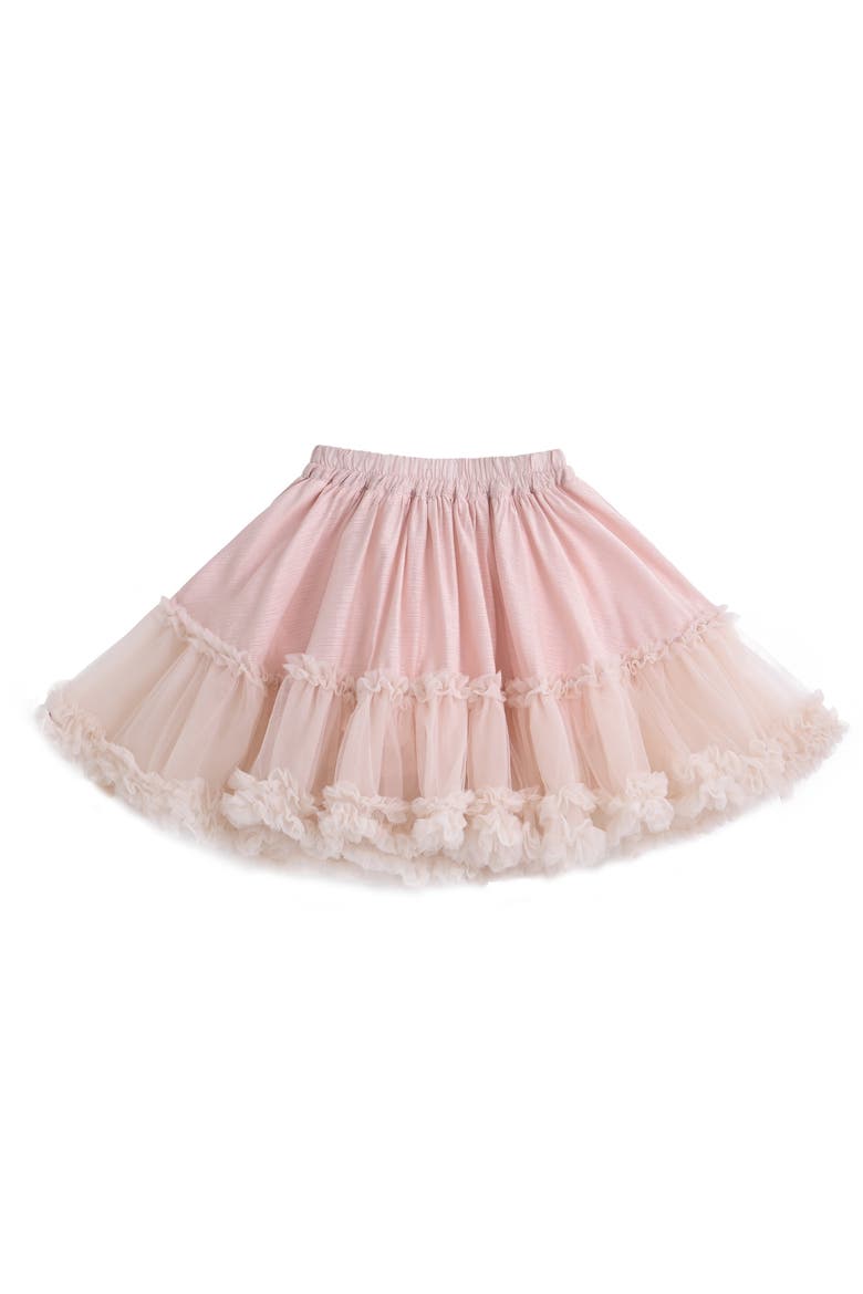 Tulle Ruffle Skirt Set, Alternate, color, Pink