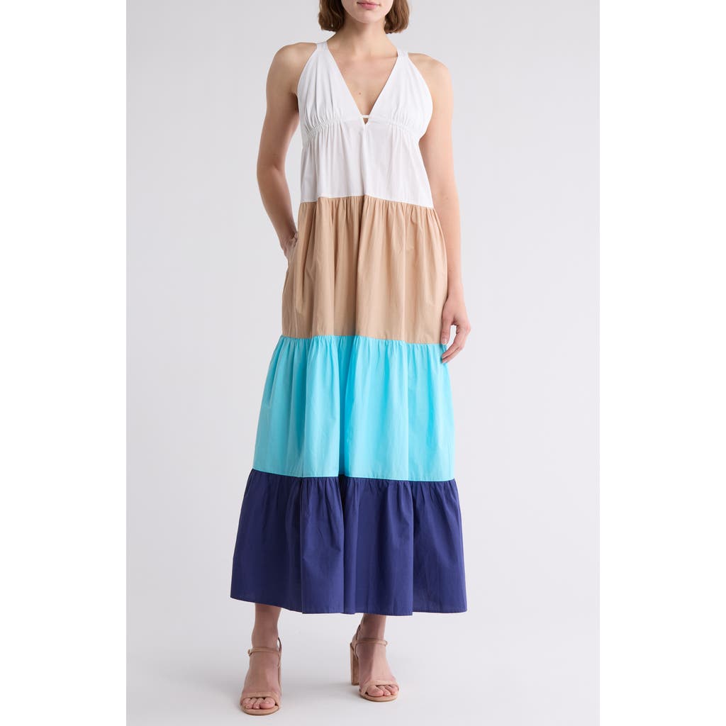 Area Stars Colorblock Maxi Dress