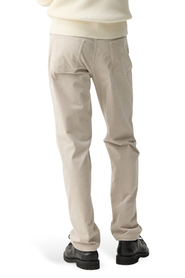 Crosby Corduroy Slim Straight Leg Pants, Alternate, color, ALABASTER
