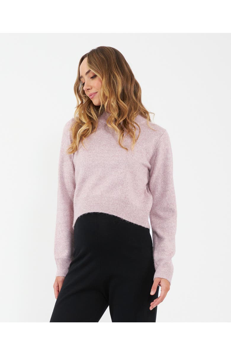 Ripe Maternity Tia Crop  Knit  Pink Marle, Alternate, color, Pink Marle