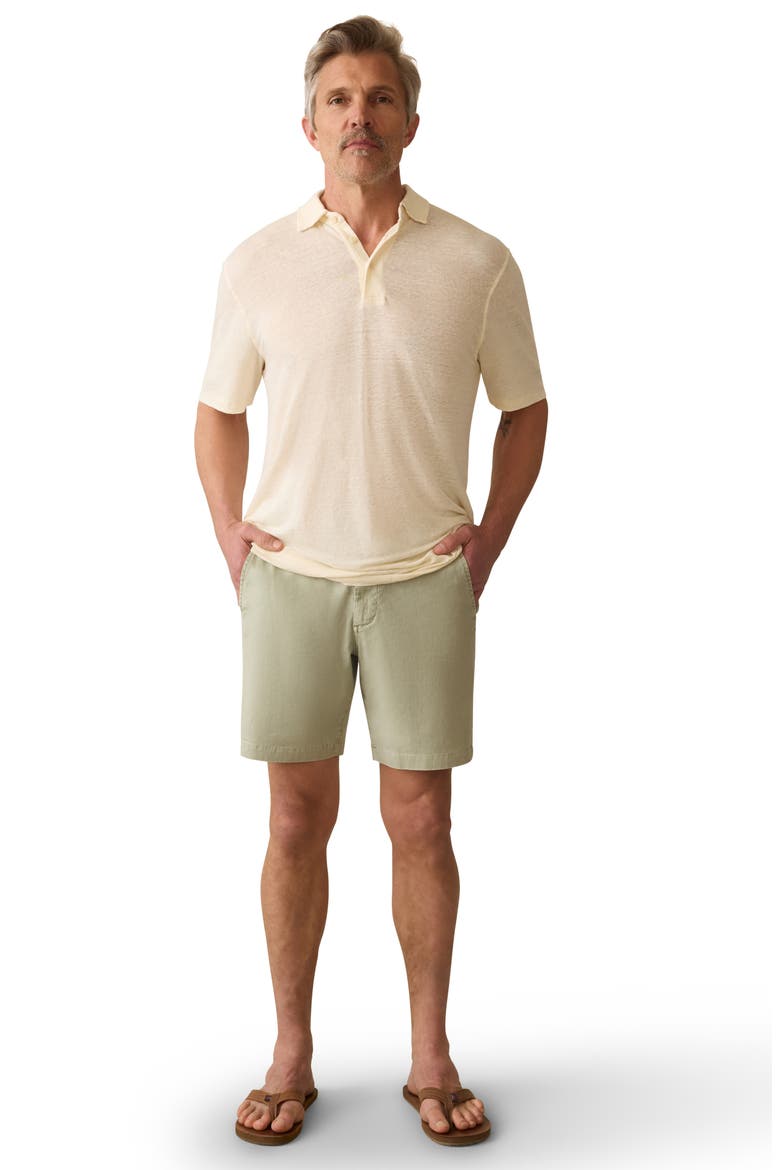 Linen Polo, Alternate, color, WHITECAP