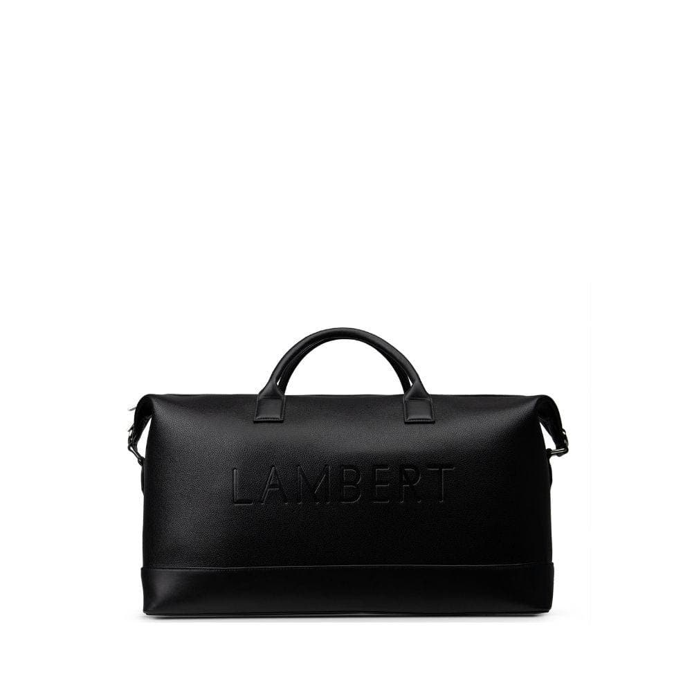 The June -  Vegan Leather Travel Bag, Main, color, Black