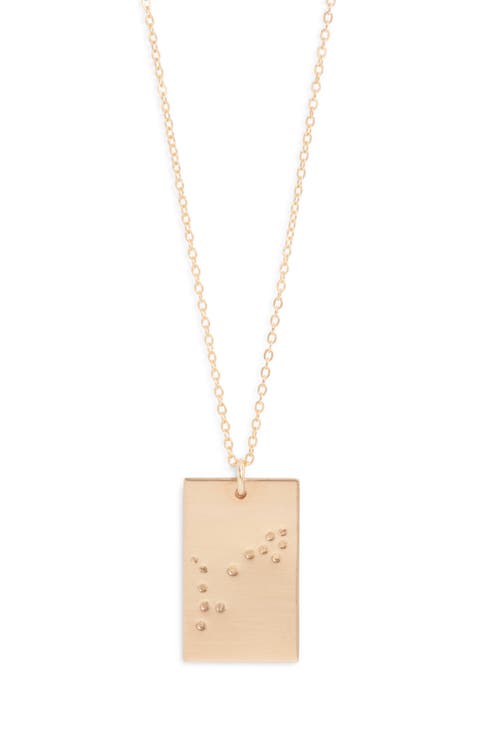 Zodiac Constellation Pendant Necklace