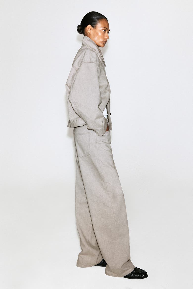 Facade Straight-Leg Jeans, Alternate, color, TAUPE