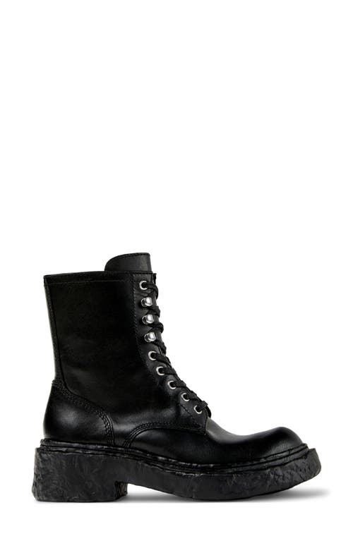 Camper Gender Inclusive Vamonos Combat Boot In Black