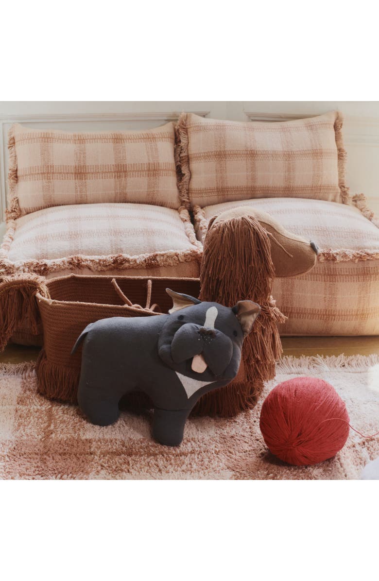 Lorena Canals Cushion Jimmy, Alternate, color, Dark Grey, Black