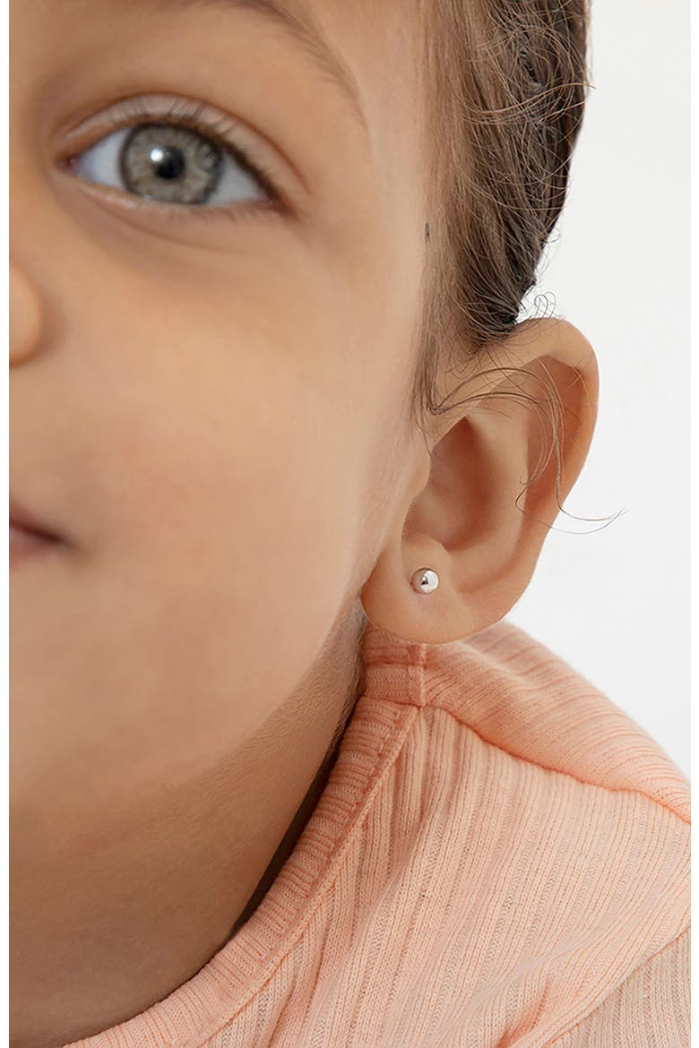 Classic Polished Ball Earrings, Alternate, color, Silver