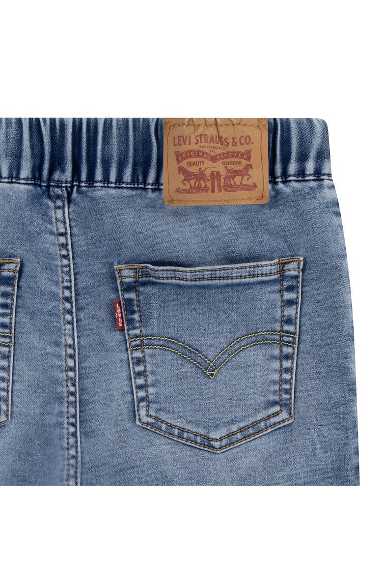 Levi's <sup>®</sup> Kids' Skinny Dobby Denim Shorts, Alternate, color, Gravy Train/ No Destrucktion