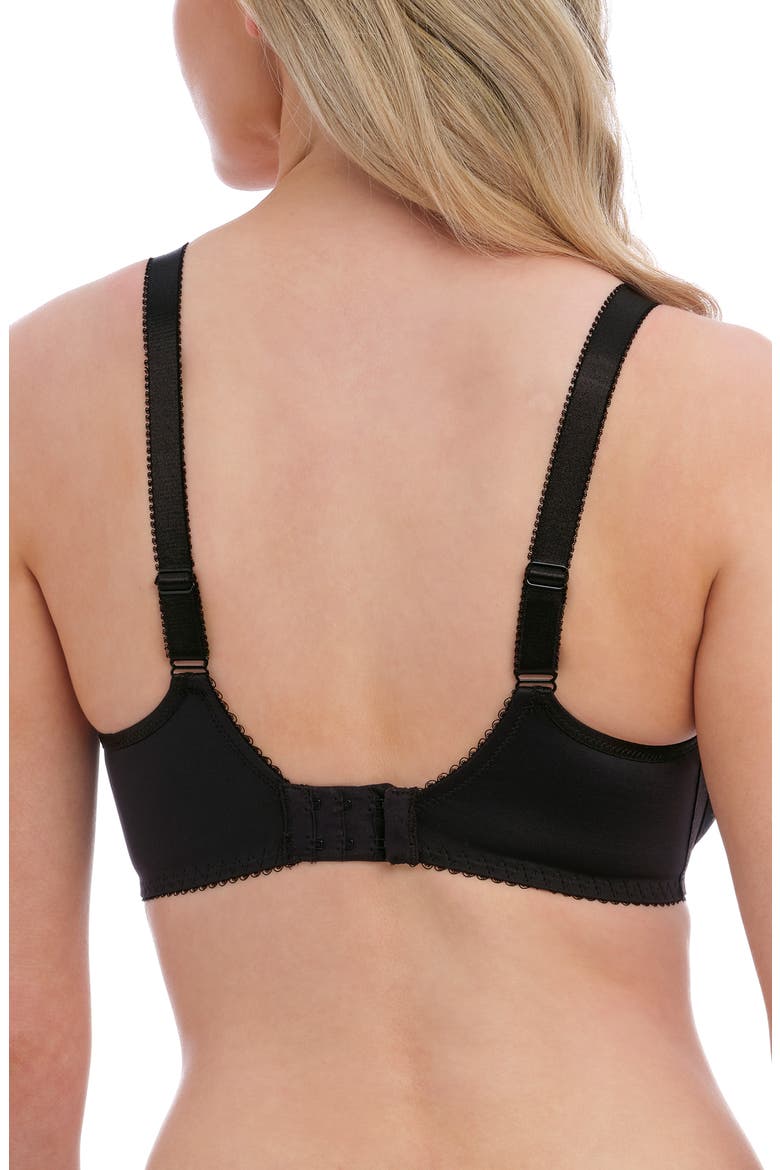 Rebecca Essentials Underwire Spacer Bra, Alternate, color, BLACK