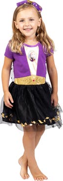 Disney Frozen Cosplay Short Sleeve Dress & Headband Set