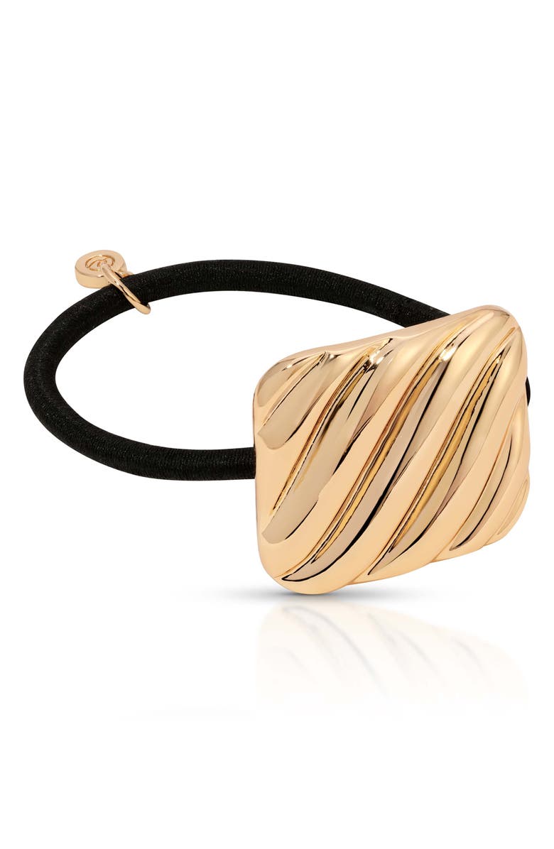 Ettika Shiny Square Ponytail Holder, Alternate, color,