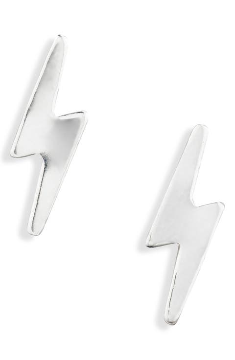 Lightning Bolt Stud Earrings