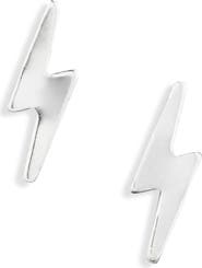 Nashelle Lightning Bolt Stud Earrings
