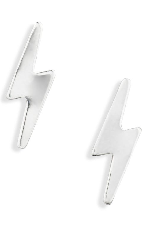 Nashelle Lightning Bolt Stud Earrings In Multi