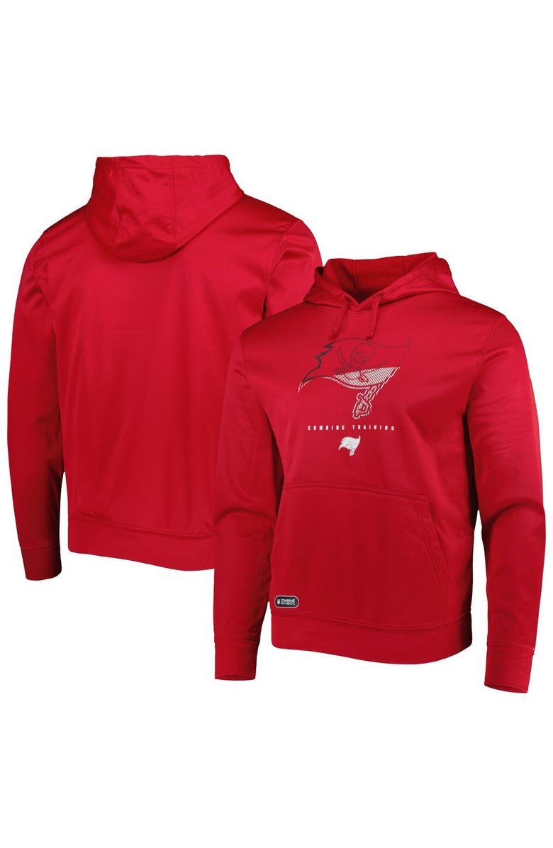New Era Men's New Era Red Tampa Bay Buccaneers Combine Authentic Watson Pullover Hoodie, Main, color, Red