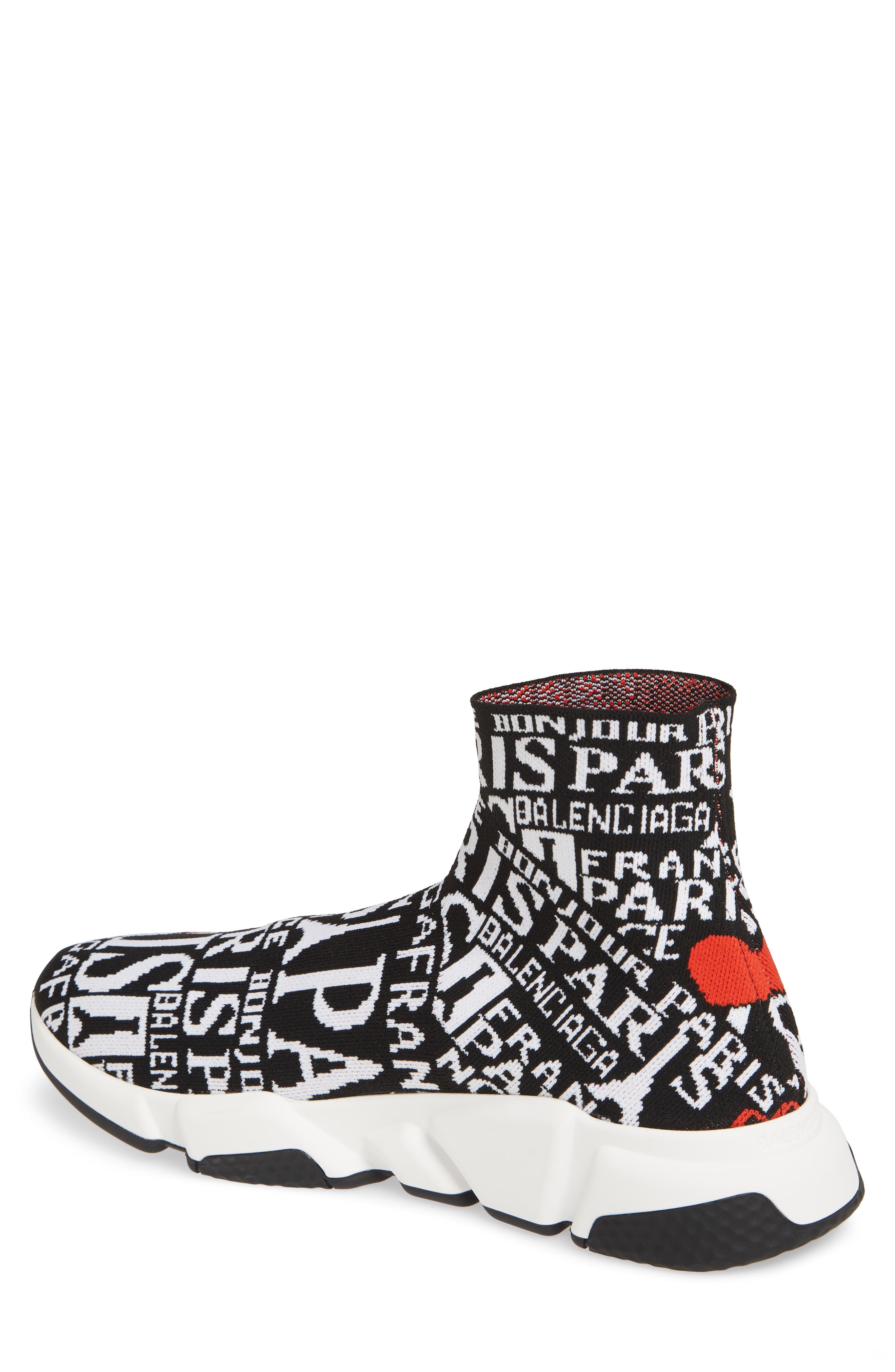 Balenciaga Speed High Slip-On, Alternate, color, 