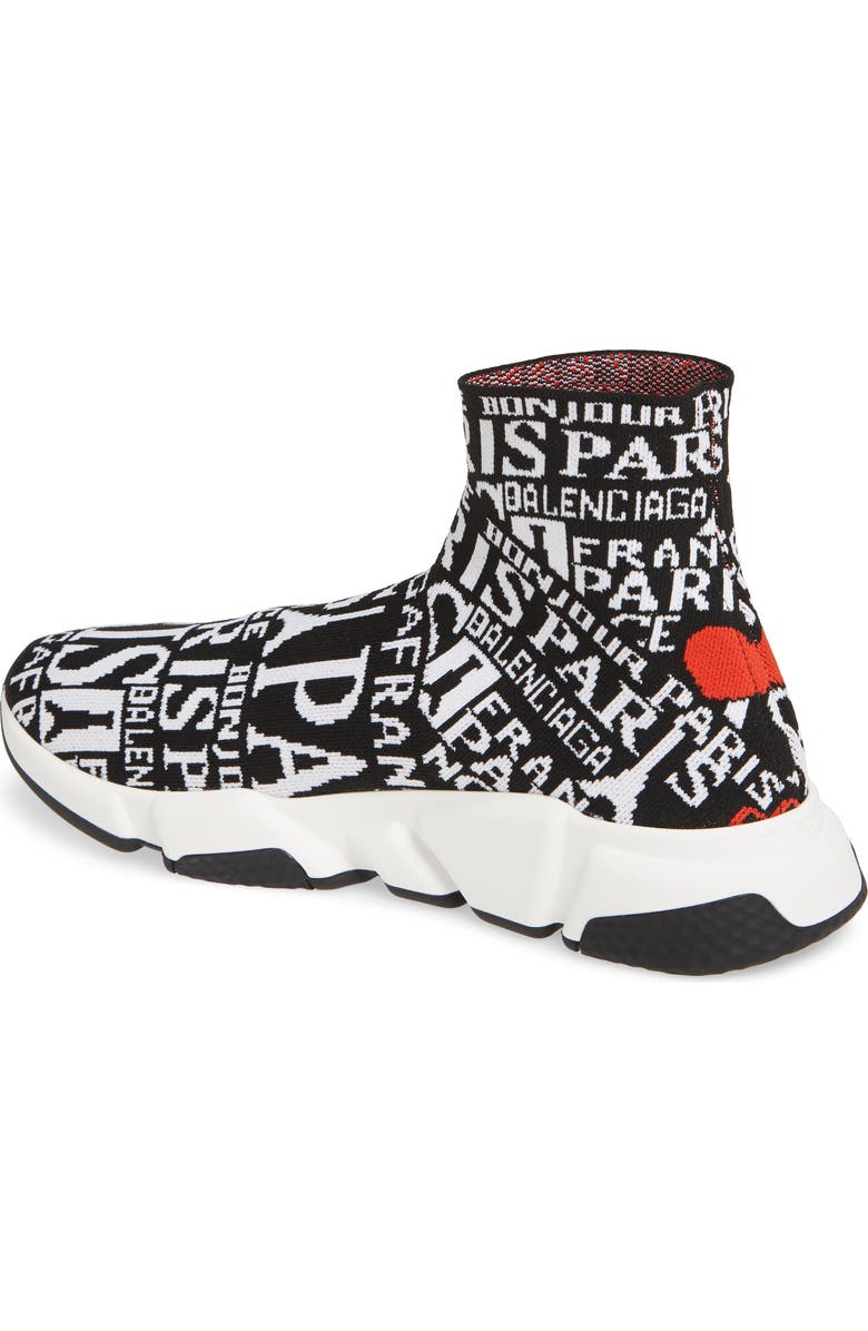 Balenciaga Speed High Slip-On, Alternate, color,