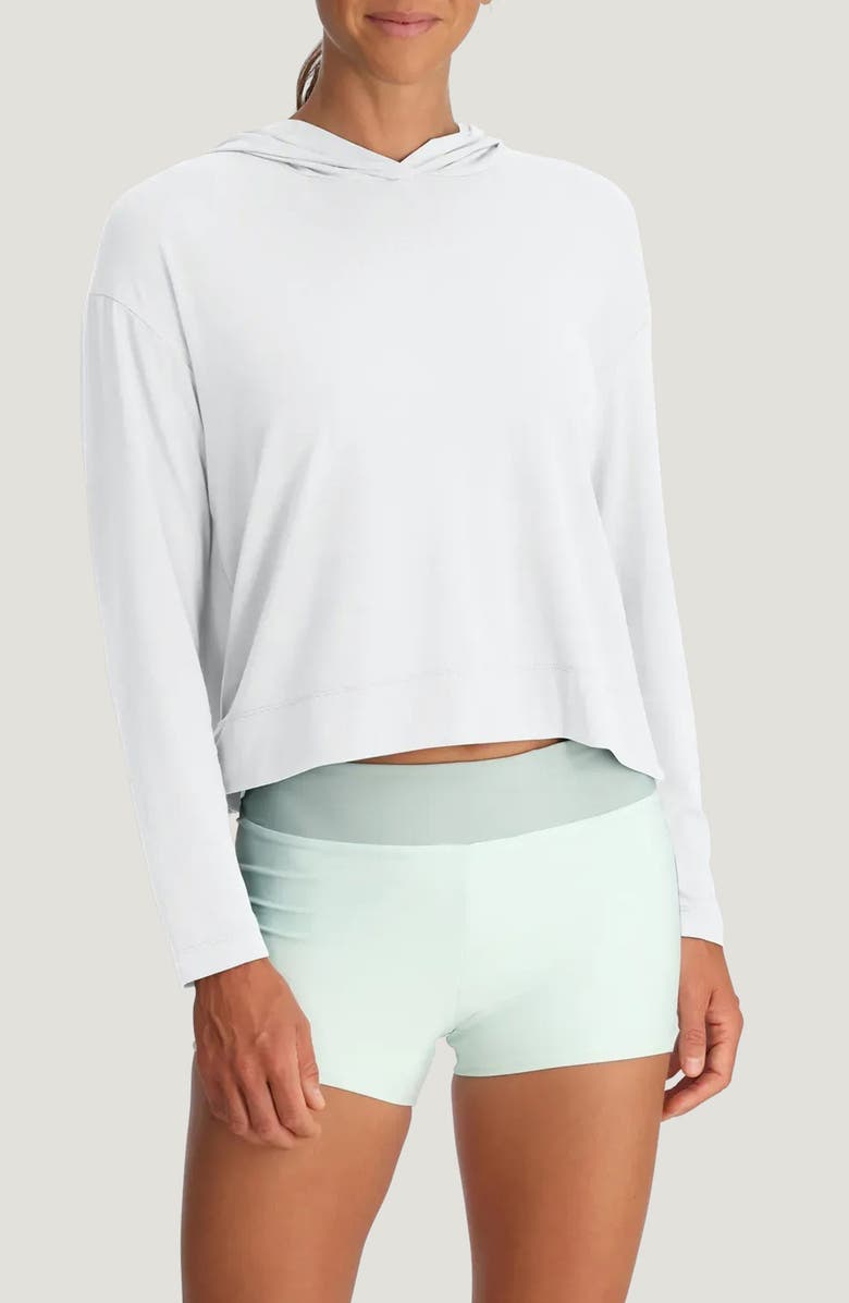 Free Fly Shade Crossover Hoodie, Main, color, Bright White