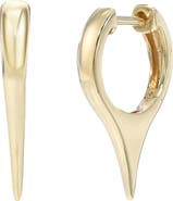 Zoe Lev Dagger Huggie Hoop Earrings
