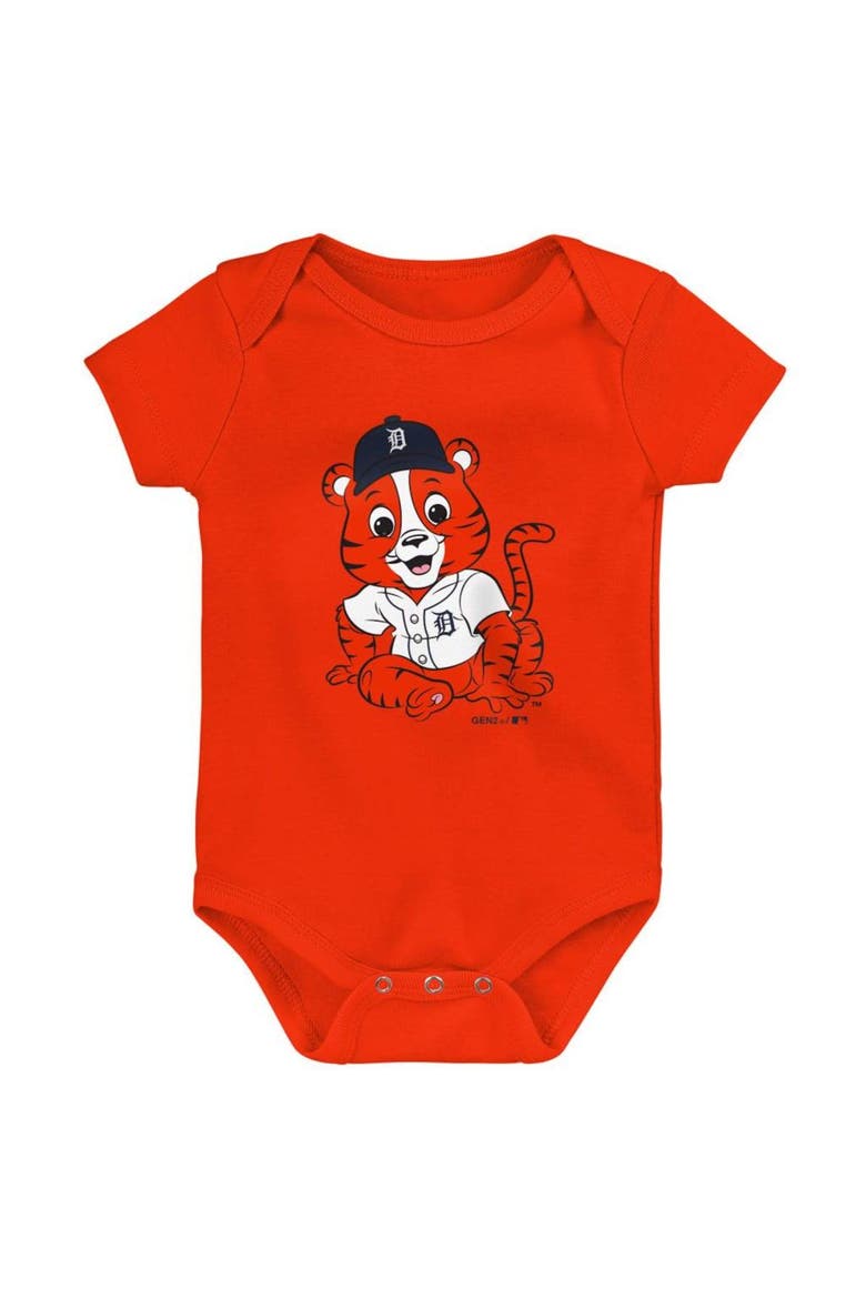 Infant Navy/Orange/Gray Detroit Tigers Born To Win 3-Pack Bodysuit Set, Alternate, color, Navy