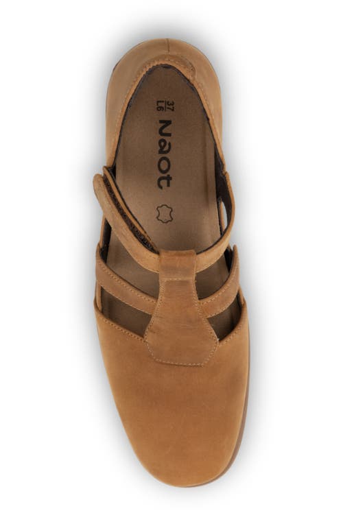 Naot Authentic T-strap Pump In Brown