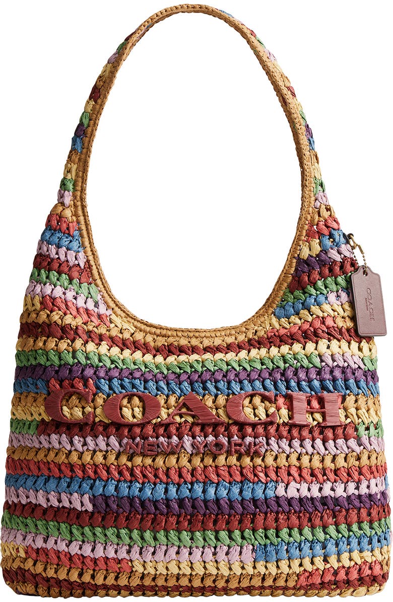 COACH Brooklyn 34 Shoulder Bag, Main, color, Multi Brown