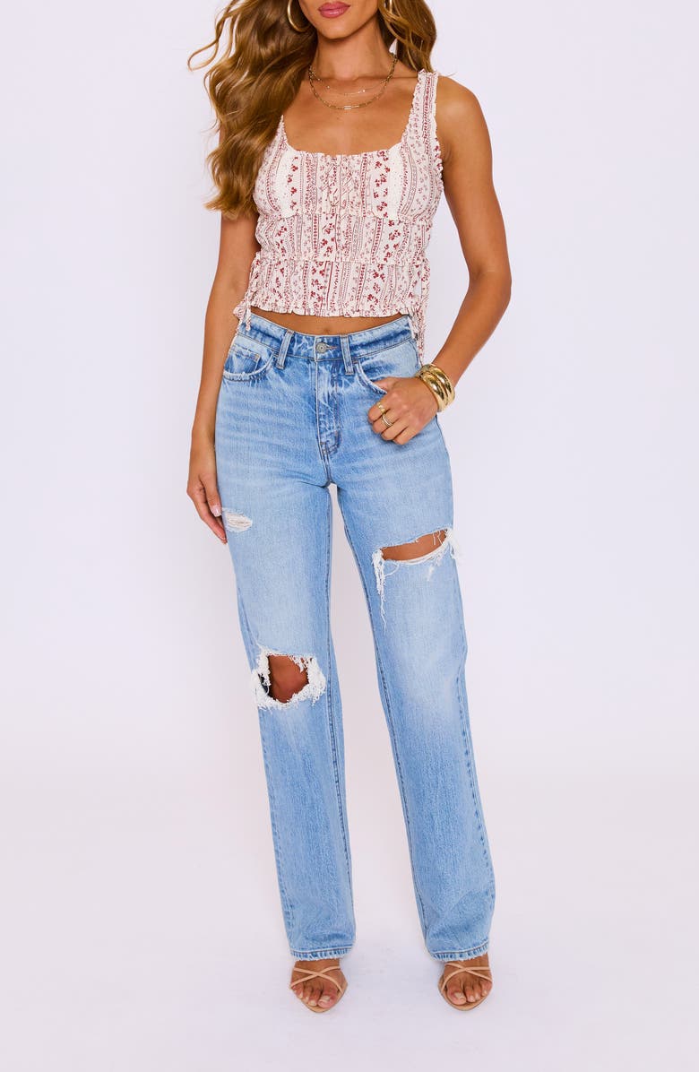 VICI Collection Ainsley Mixed Print Crop Tank, Alternate, color,