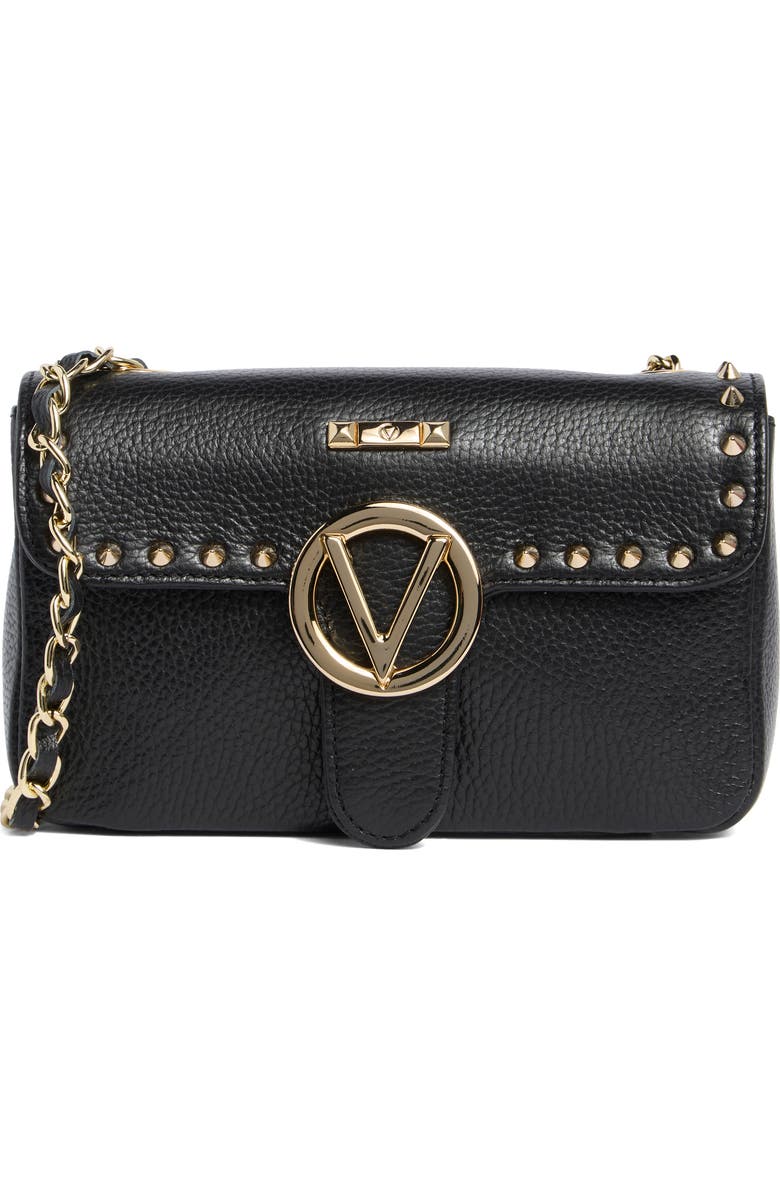VALENTINO BY MARIO VALENTINO Poisson Preciosa Leather Crossbody Bag, Main, color, Black