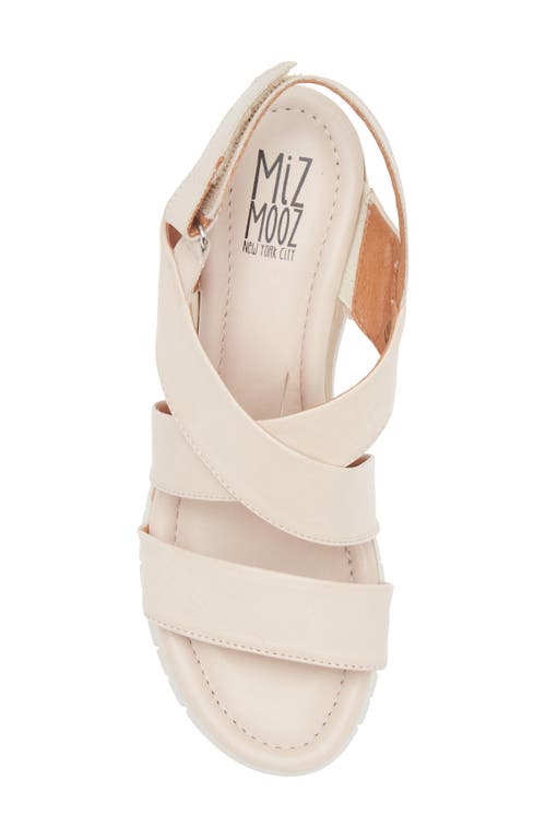 Miz Mooz Morgana Wedge Sandal In Cream