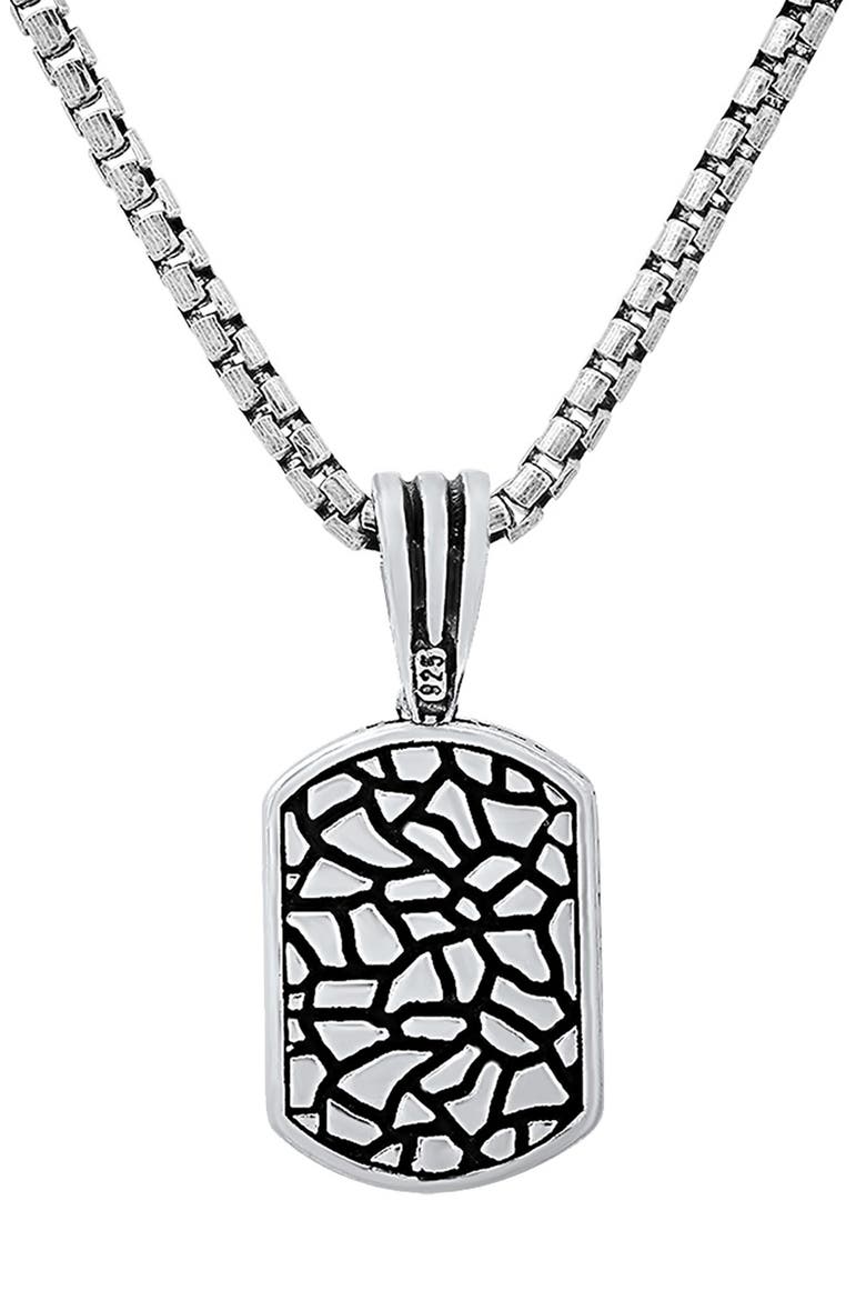 Sterling Silver Dog Tag Necklace, Alternate, color, SILVER