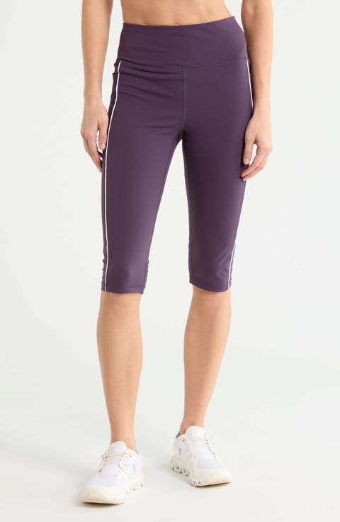 Perform High Waist Piped Capri Leggings